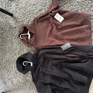 No Boundaries Brown and Black Hoodies